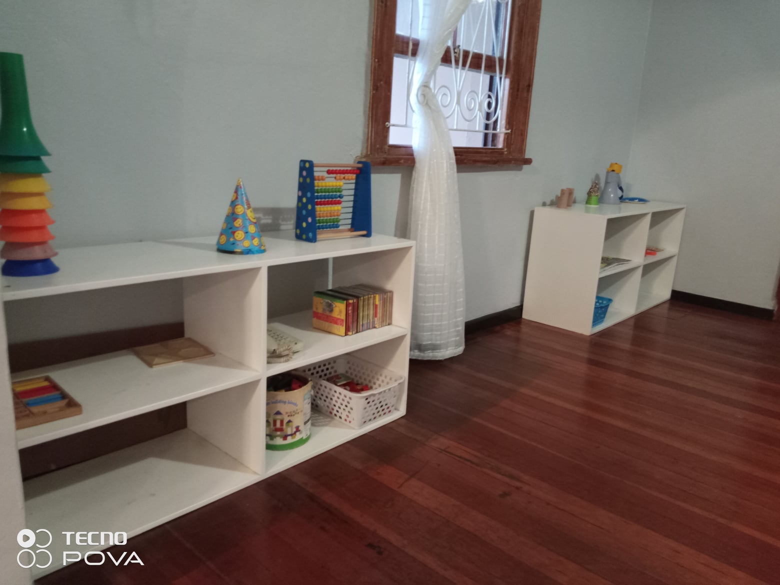 Montessori material shelves